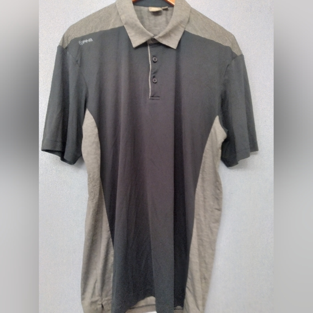 PING SensorCool Golf Polo Shirt Performance Athletic Gray Mens Size L - Picture 4 of 4